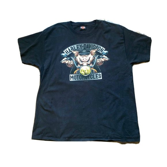 Harley-Davidson Other - Harley Davidson Motorcycles Halifax Nova Scotia Pig Privateers Black T Shirt XXL